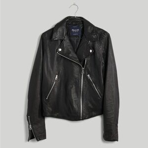 Madewell- Washed Leather Motorcycle Jacket
